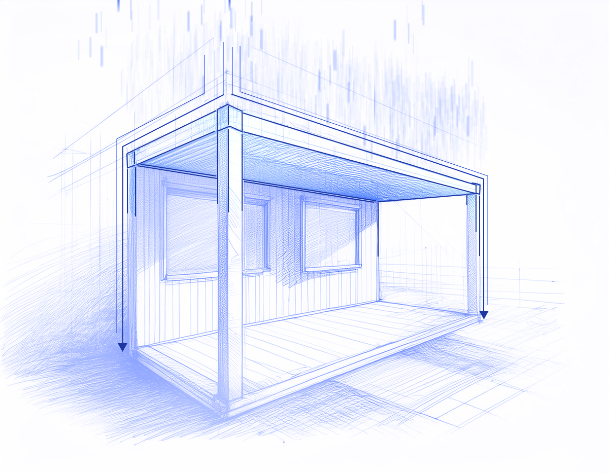 Dachentwässerung Belani Containers Base Durable Construction, Flexible Customization